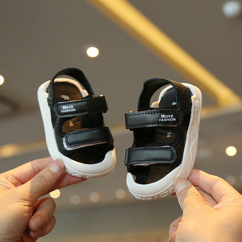 Dropshipping Korean version baby shoes  summer baby toddler sandals 0-1-3 years old soft bottom baby shoes for men and women