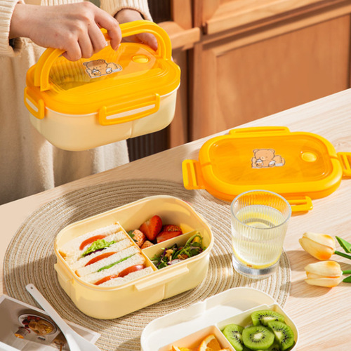 Bento box double-layer fruit bento box compartment lunch box microwave oven special office worker weight loss meal box 