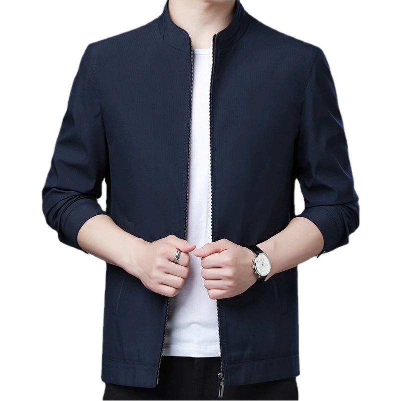 2021 весна и осень Новое пальто мужская повседневная куртка среднего возраста папа куртка среднего возраста поколение волос