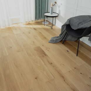 European oak solid wood composite floor European pine board base material household wood color large board geothermal floor heating wear-resistant 15mm