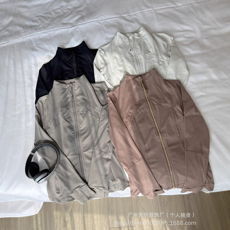 lulu same style Define jacket stand-up collar jacket women's fitness sports yoga clothes slim fit slim coat