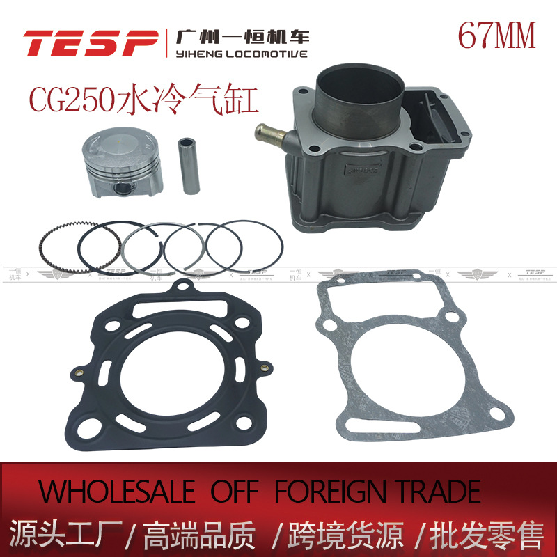 Zongshen CG250 ZS250 Water-Cooled Cylinder 67MM for Zongshen Motorcycle Cylinder Kit (Cylinder and parts)