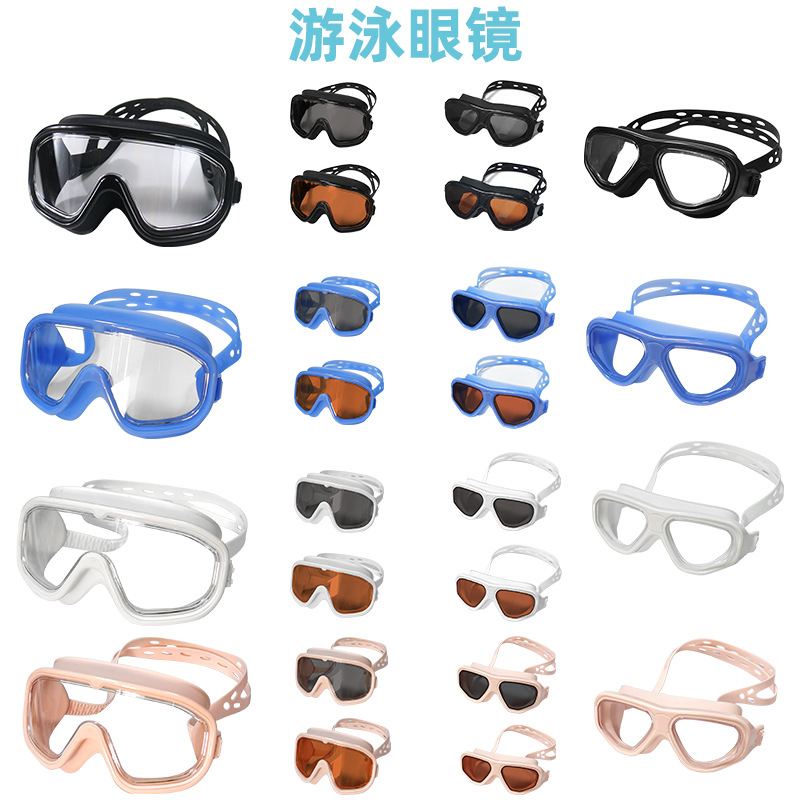 Gafas de Natación Antiempañantes de PC con Protección Antiniebla para Natación y Buceo