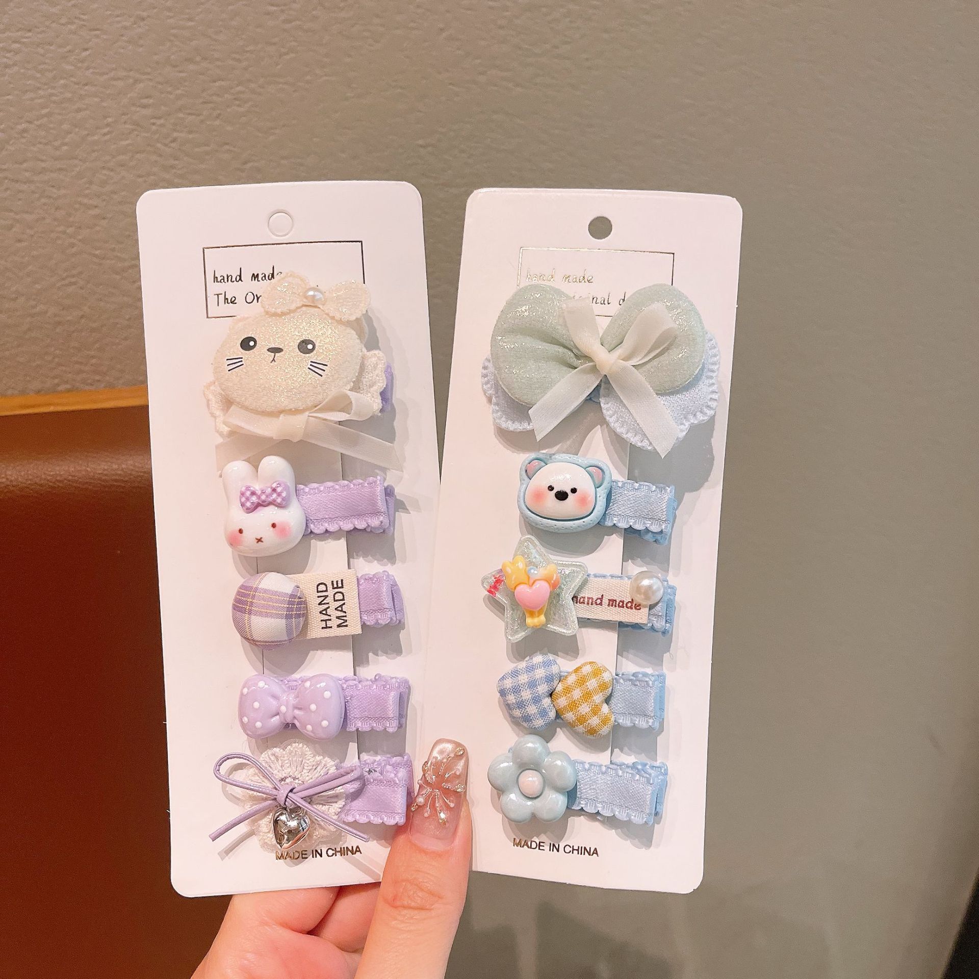 Clip de cabello de malla de arco coreano para niños Clip de cabello de niña encantadora Clip de cabello de niña pequeña Clip de cabello de bebé
