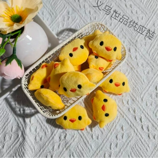 Плюшевый цыплёнок аксессуар для DIY заколки и резинки