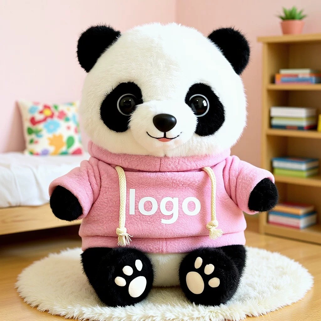 Panda lindo muñeca de peluche vestido Tesoro Nacional Panda muñeca Chengdu recuerdos festivos regalos impresión logotipo