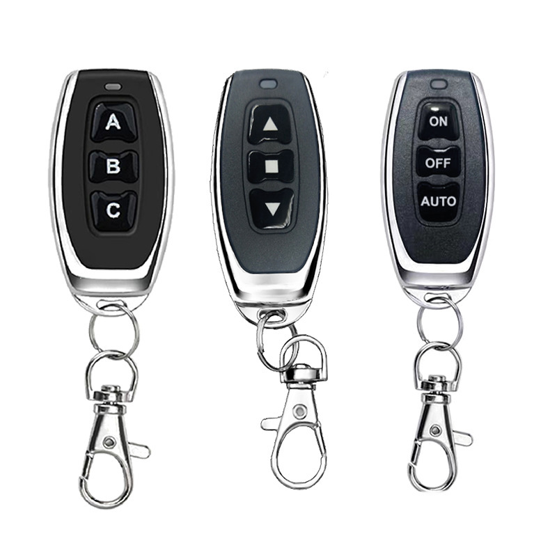 Metal pepper three-button remote control gate electric door remote control EV1527 learning code handle transmitter Metal pepper three-button remote control gate electric door remote control EV1527 learning code handle transmitter
