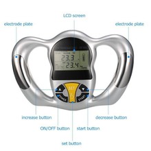 （现货）跨境英文版体脂仪手握式BMI分析电子脂肪测量仪 体