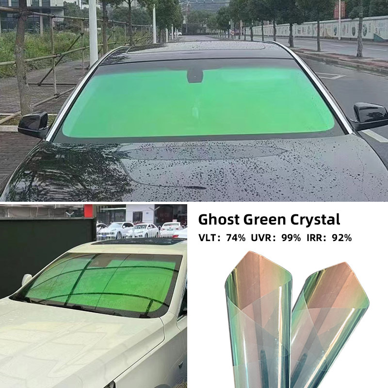 Wholesale Automobile Film Green Crystal Colorful VLT 75% Colorful…