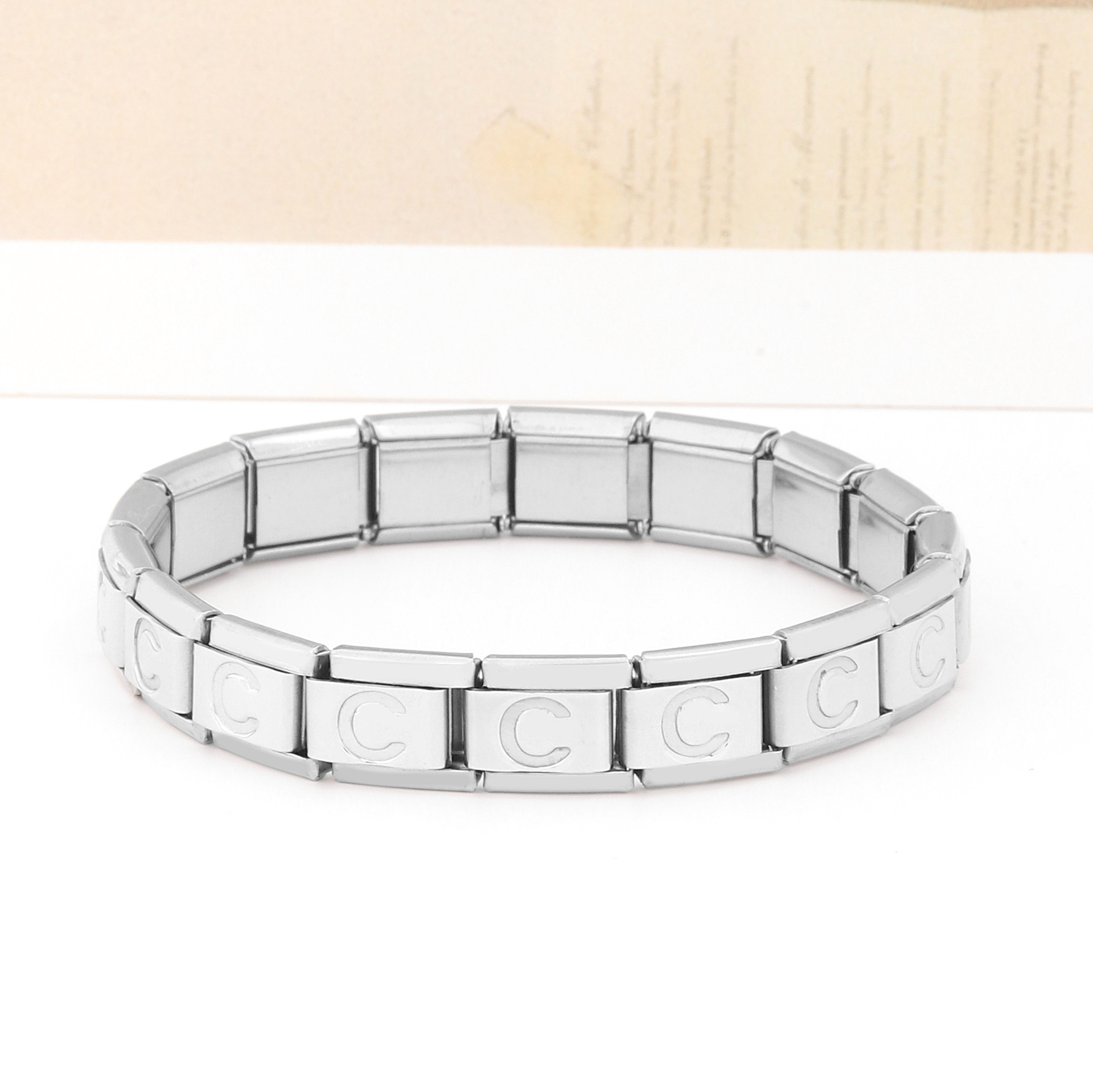 Acier Inoxydable Style IG Lettre Polissage Bracelets display picture 19