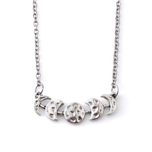 European and American popular retro simple eclipse alloy pendant jewelry necklace clavicle chain wholesale