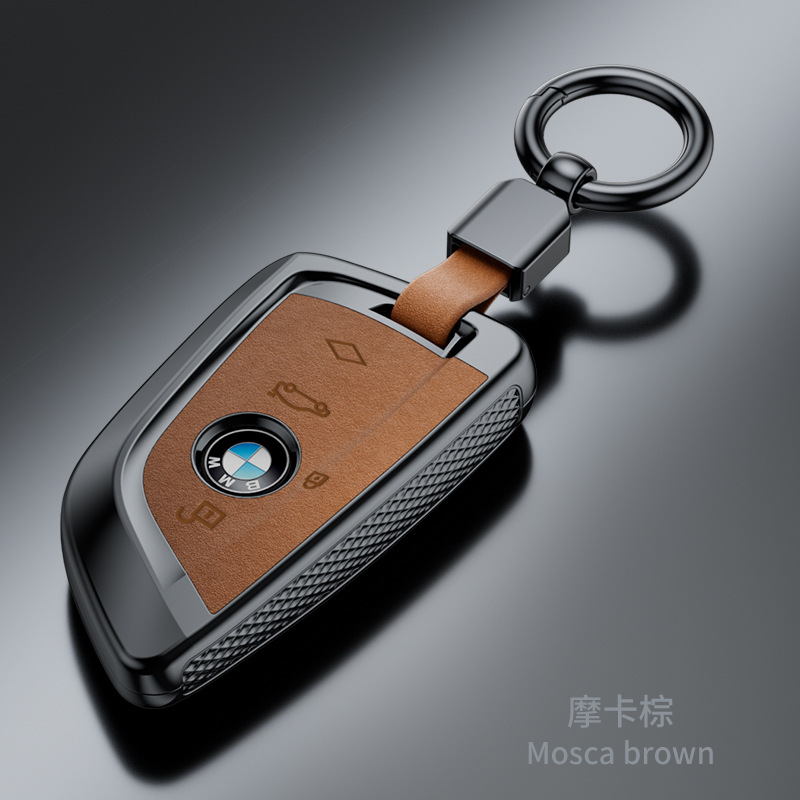 Suitable for Bmw X1/x2/x3/320li Key Cover 5 Series/3 Series/7 Series/525li Buckle Suede Business Case