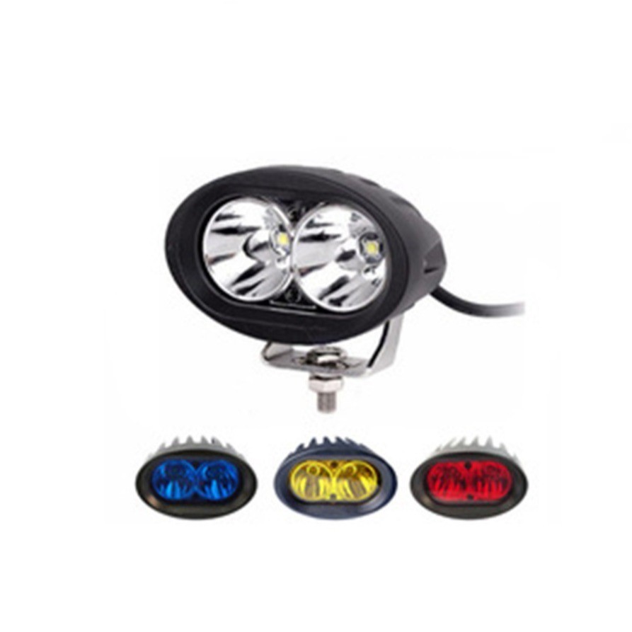 20W car inspection work light oval LED forklift light accessory work light with two LED beads motorcycle light