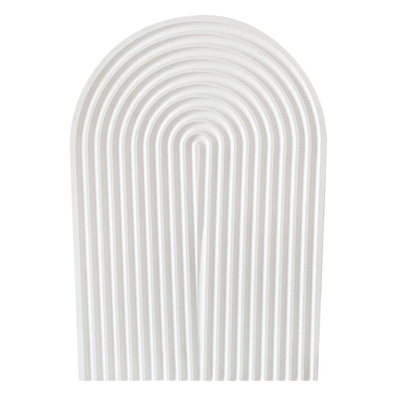 Bandeja de almacenamiento de yeso patrón de onda ins foto apoyos pequeño objeto decoración alimentos joyería decoración fotografía de fondo