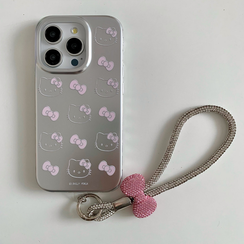 Girl ins lindo té con leche kt para iphone16ProMax/15 funda para teléfono móvil Apple 13 cuerda de mano 14 nuevo