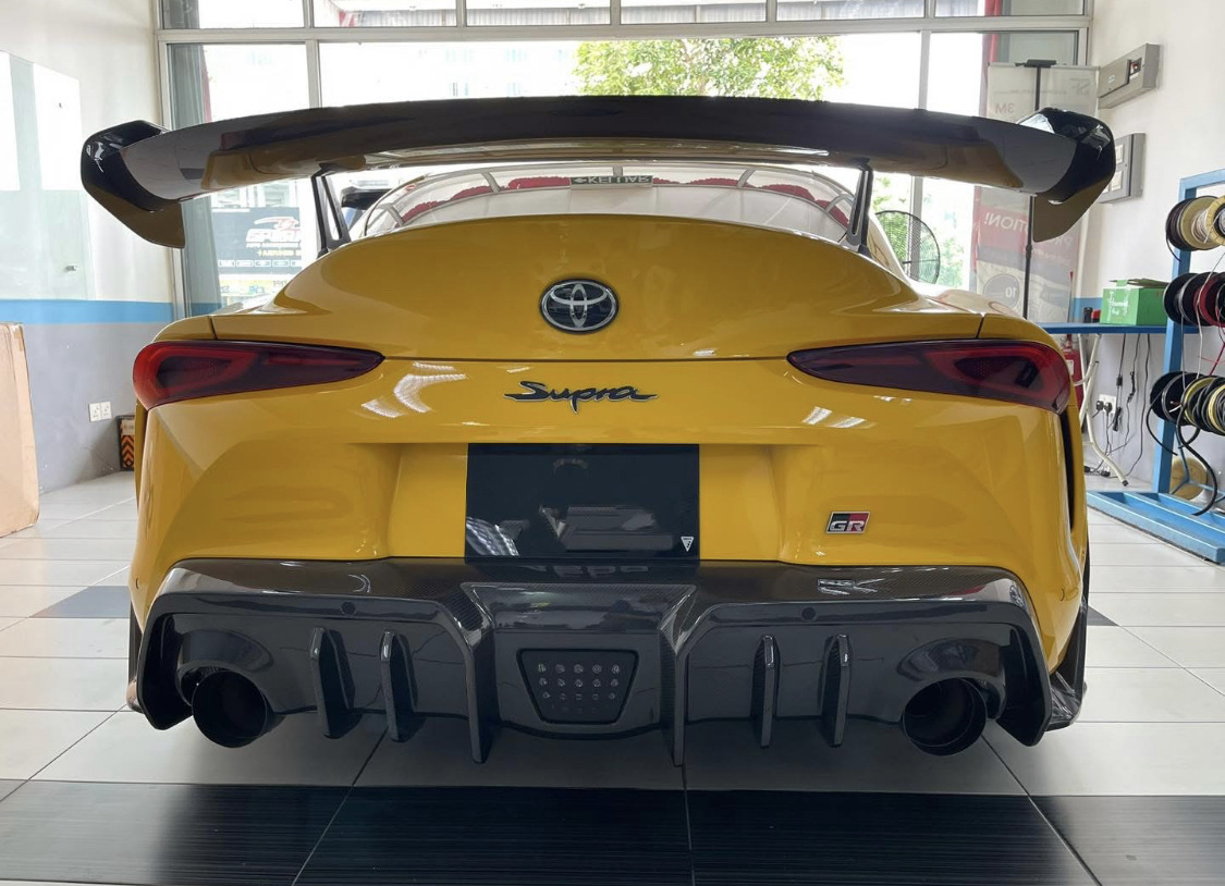 Suitable for Toyota Supra A90 A91 Bumper Modification Ad Style Rear Lip Decoration Dry Carbon Fiber Spoiler