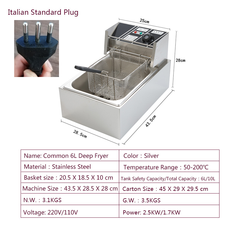 6L(220V Italian Standard Plug)