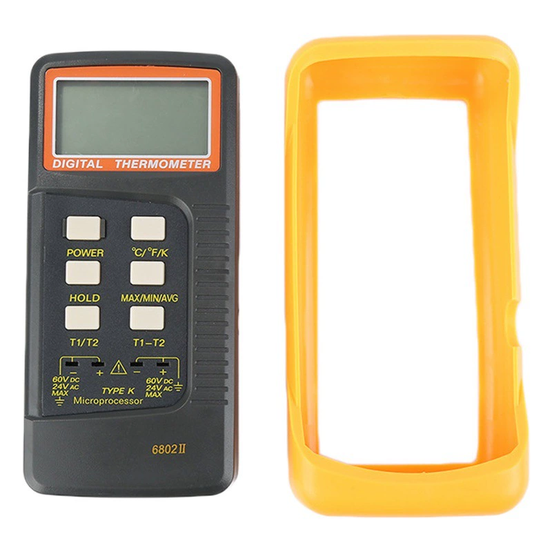Ручной портативный многоканальный контактный термометр мульти-зонд двухканальный двухканальный термометр типа К DT6802