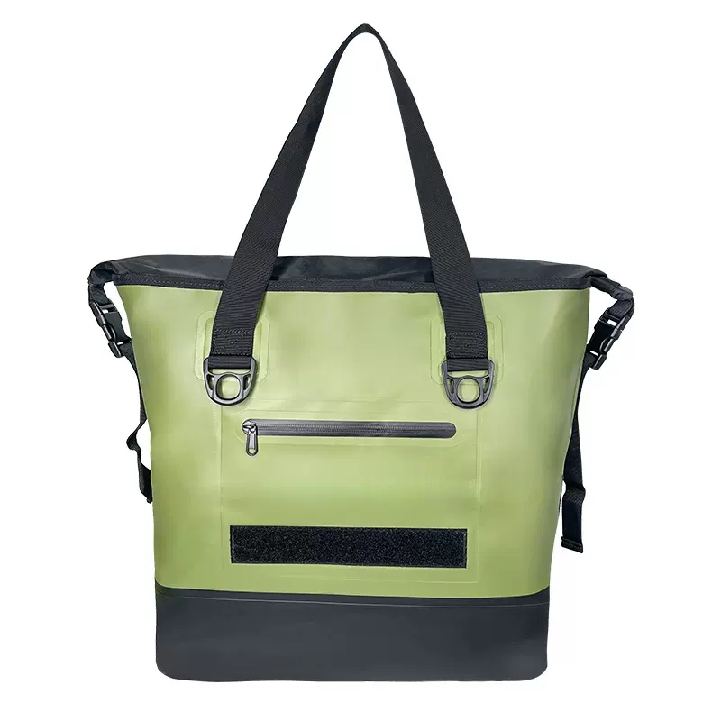 新款PVC夹网拉链防水背包 户外海滩防水包多功能大容量防水手提包