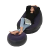 Dark blue - inflatable sofa + pedal (1.7kg color box)