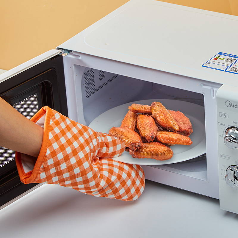공장 직접 공급 베이킹 바비큐 안티 스케일 장갑 두꺼운 단열 고온 주방 오븐 전자 레인지 방열 장갑