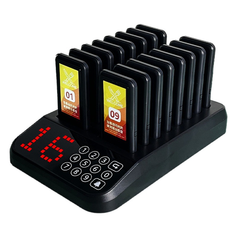 無線で食事を取るのは食事器商用レストランの飲食ミルクティー店の振動ブザー角レストランの食事札を取る1ドラッグ16