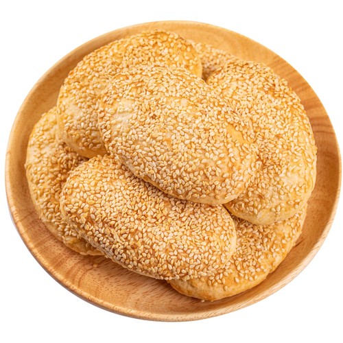 Time-honored Jiangnan Dongpoyuan hemp cake, sesame crispy cake, salt and pepper, traditional nostalgic handmade pastry, Changzhou specialty