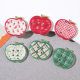 Spring and Summer New Clear Printing Apple Button Accessories DIY Clothing Button Hole Shoes Decorative Hair Accessories Material