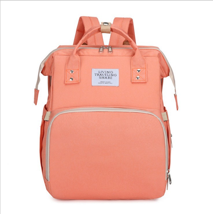 Transfronterizo nueva actualización cuna plegable bolsa de mamá cama doble hombro bolsa madre bebé ligero mochila madre al por mayor