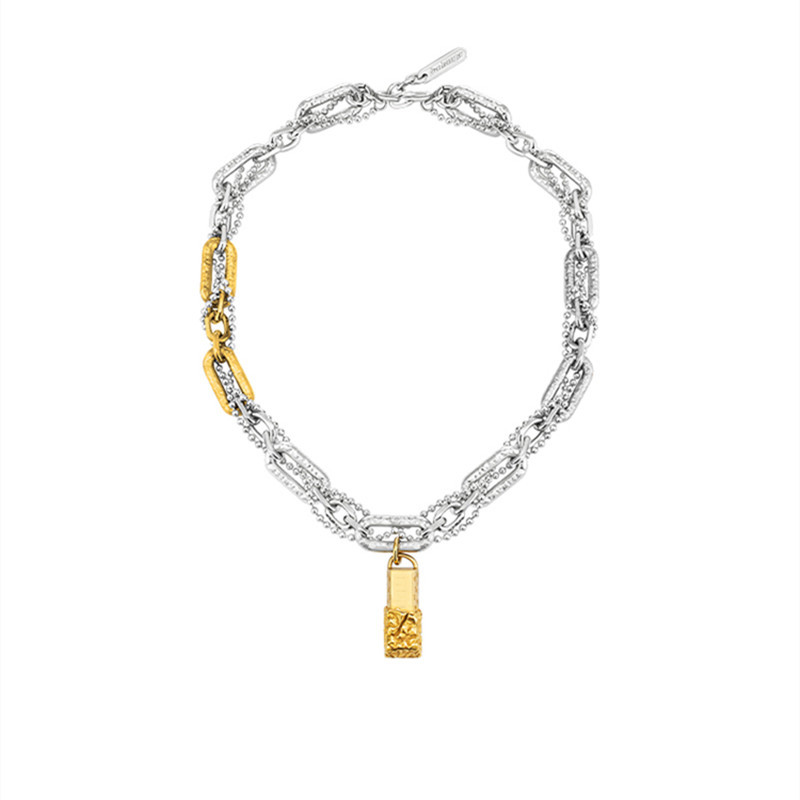 Klassischer Stil Farbblock Vergoldet Legierung Großhandel Halskette display picture 1