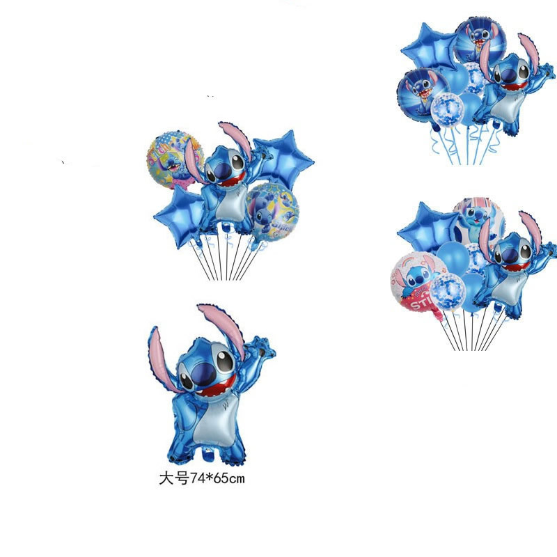 Dibujos animados de dibujos animados estrella de dibujos animados bebé puntada globo traje de juguete para niños decoración de fiesta de cumpleaños globo