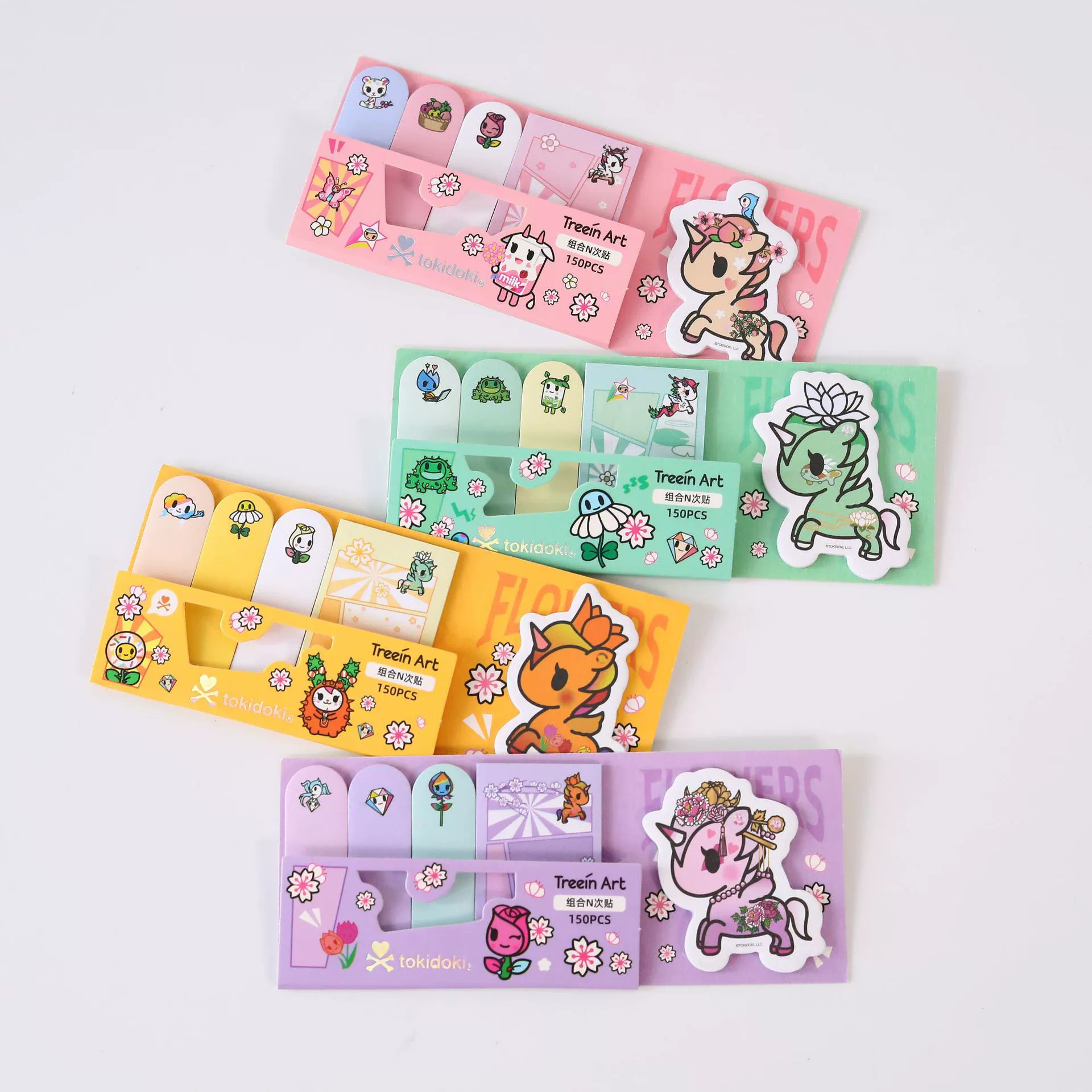 Китайский Фанг Tokidoki Цветочный мир Комбинация синдром N раз паста для наклеек с изображениями мультфильмов удобство 60 пачек/коробок
