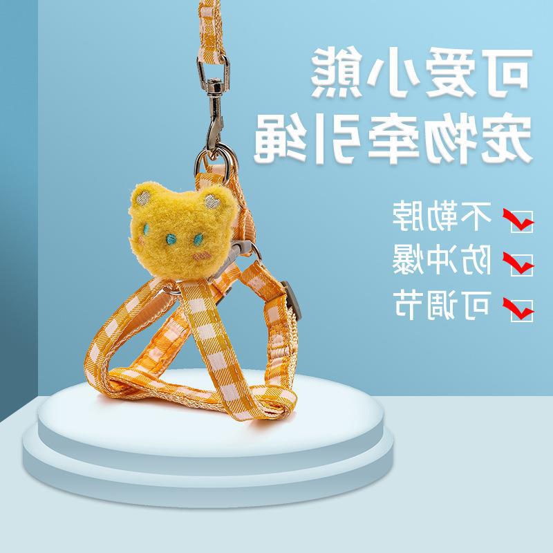 Correa de perro Cadena de perro correa de oso cachorro pequeño perro mediano Peluche Corgi suministros para mascotas