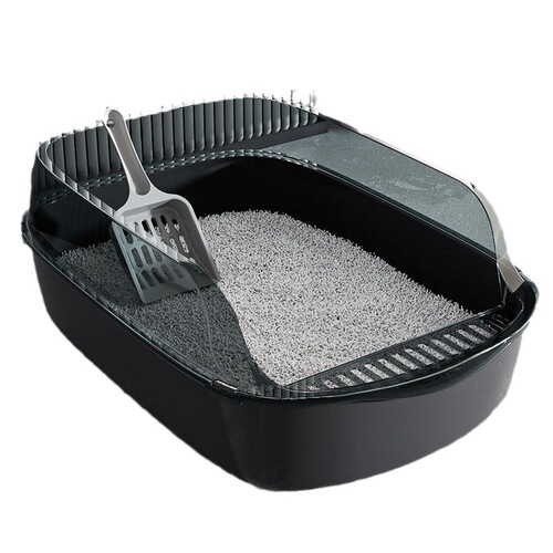 Adult cat litter box, household exterior-proof extra-large cat litter box, cat toilet, big cat litter box, kitten litter box, cat supplies