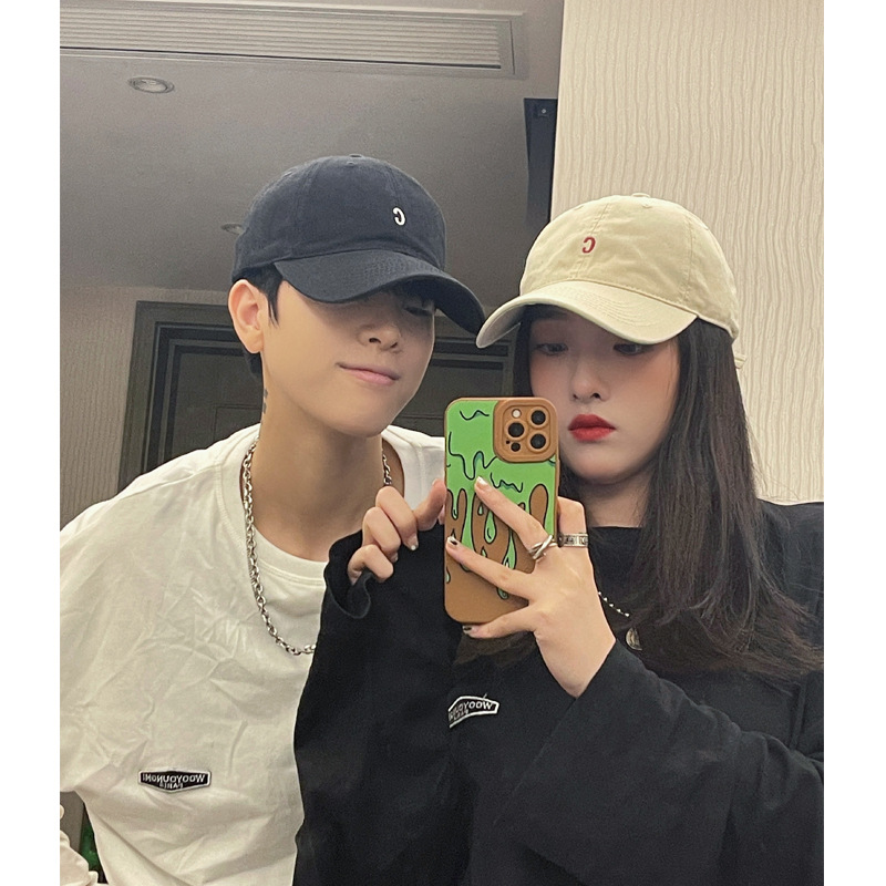 C Letter Baseball Cap for Women Summer 2025 New Korean Style Embroidered XS Size Small Head Circumference Duck Cap Family Kidsren's Hat
