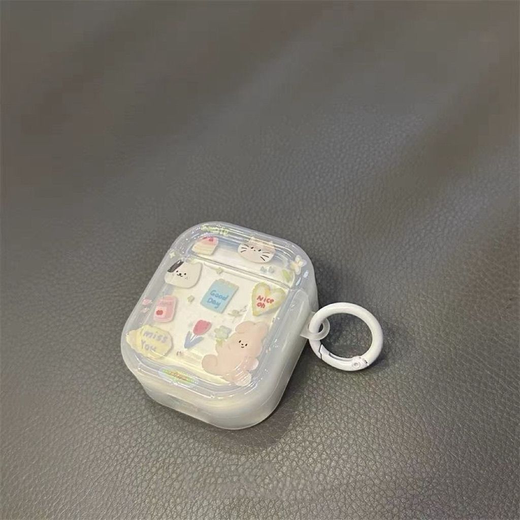 A principios de primavera lindo conejo para airpodspro3 cubierta de Bluetooth Apple Airpods 4 generación de auriculares 5