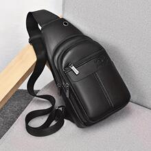 R 28916 Genuine leather texture crossbody bag �ʸ�б���