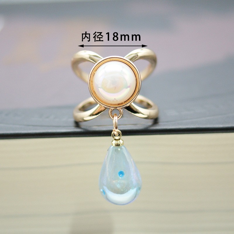 Corea del Sur multi-funcional bufanda hebilla de alta calidad perla moda nueva Camelia windbreaker cinturón hebilla de alta gama joyería al por mayor