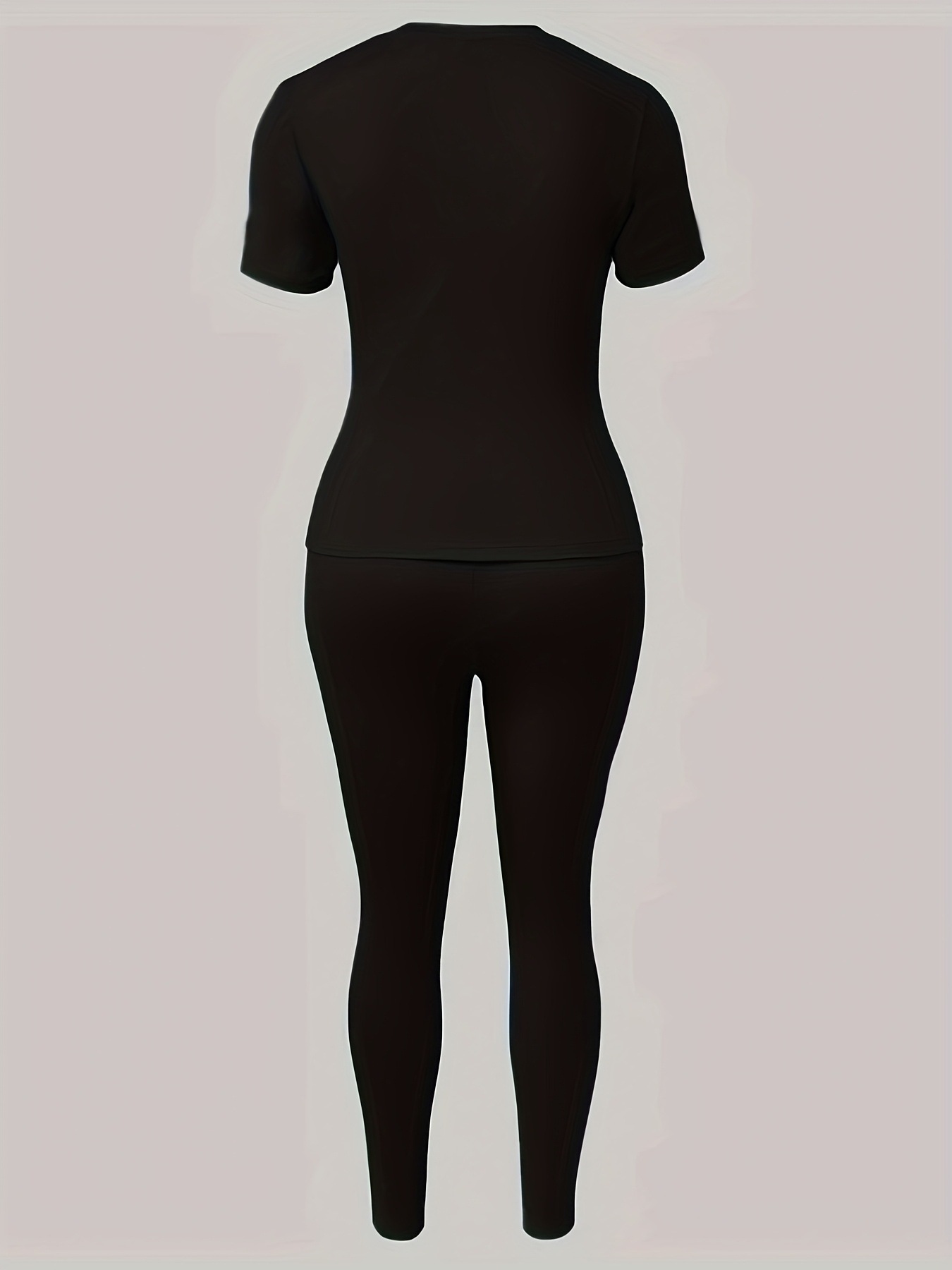 Dames t-shirt en broek set korte mouw amerikaanse stijl mode_voghion.com