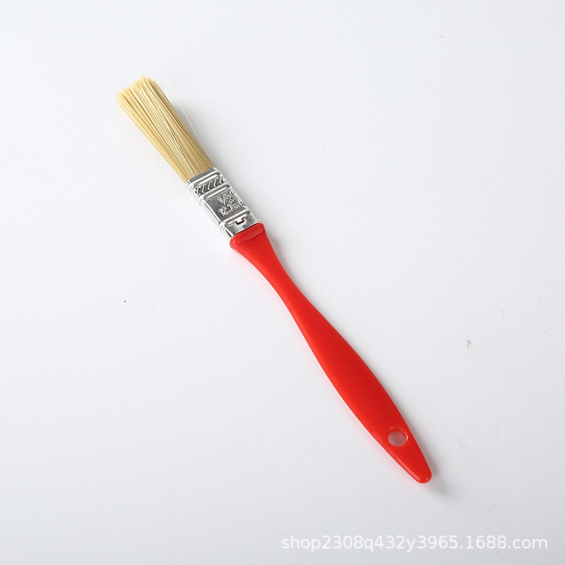 0.5 1 pulgada cepillo de pintura cepillo de limpieza cepillo de cepillo pequeño cepillo de cepillo de pegamento de recubrimiento mango de plástico cepillo de cepillo personalizado