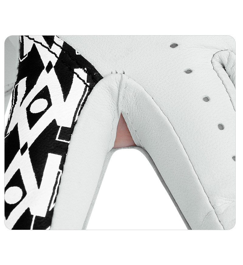 Găng tay golf nữ da cừu thật chống trượt thoáng khí Velcro — Cỡ 20 chi tiết 10