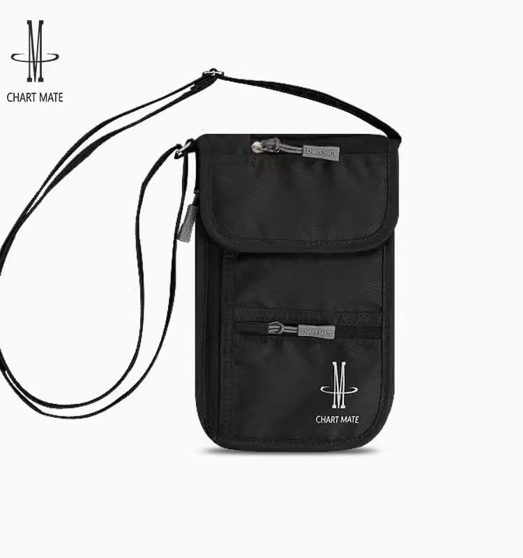 Bolsa de identificación titular del pasaporte titular de la tarjeta de viaje multifuncional bolsa de boleto portátil bolso del teléfono móvil billetera crossbody unisex