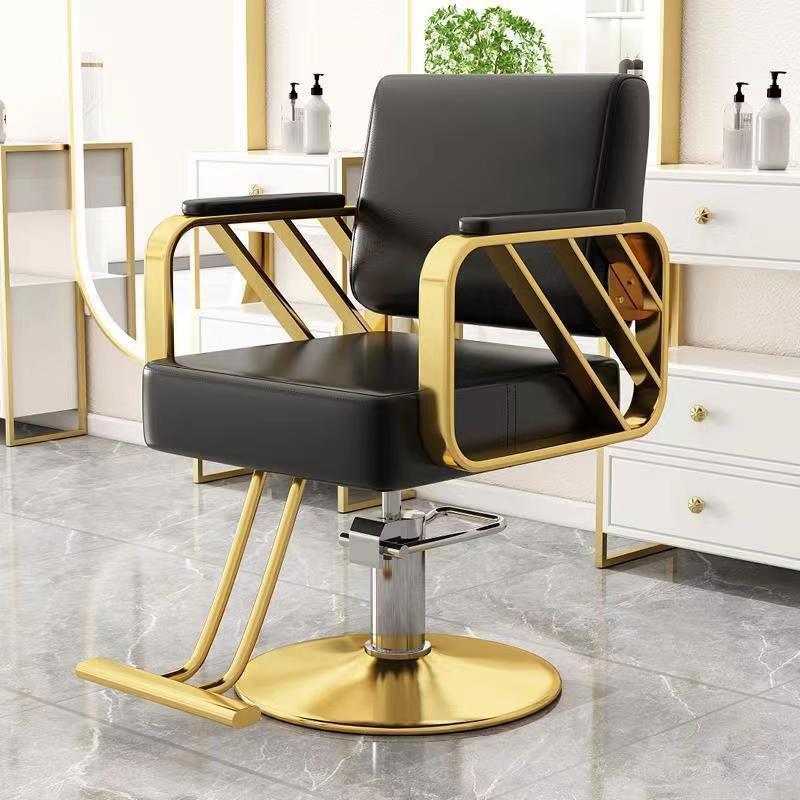 Peluquería Silla de pelo salón especial de corte de pelo taburete de alto grado teñido caliente asiento de elevación silla giratoria de pelo al por mayor