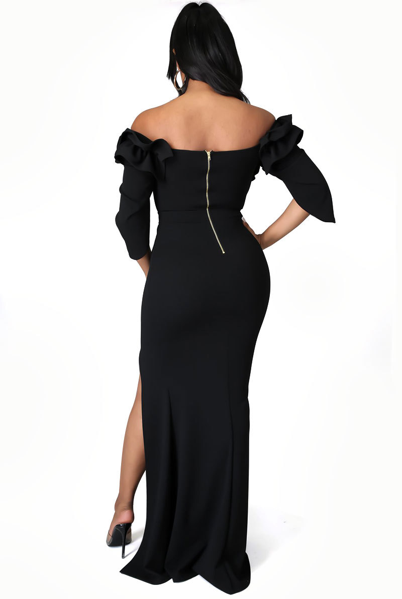 new black long dress wholesale clothing vendor Nihaostyles NSXHX68127