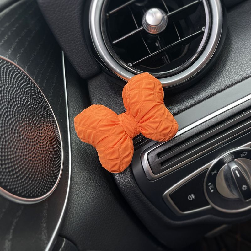 Lindas decoraciones de coche con lazo, ganchos adhesivos creativos en el coche, suministros creativos para el coche para mujeres