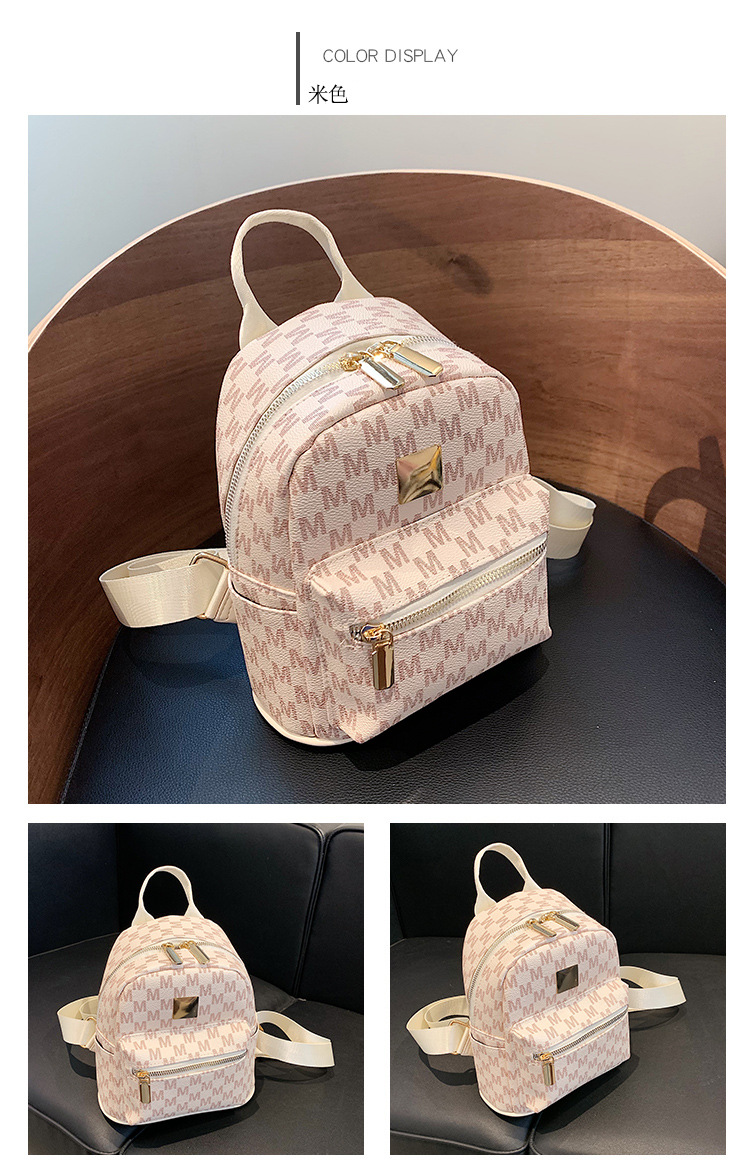 Fashion Minimalist Preppy Style Backpack Travel Simple Western Style Girl's Backpack 2021 New Summer Little Fresh Ins display picture 13