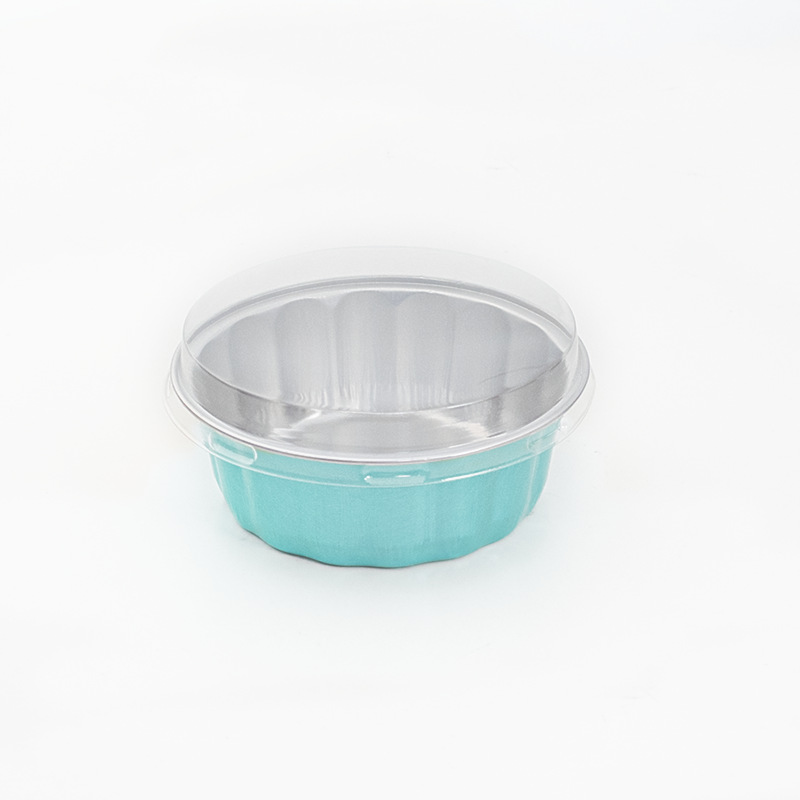 티파니 블루 + 낮은 평면 뚜껑, 원형, 알루미늄 호일 235ML