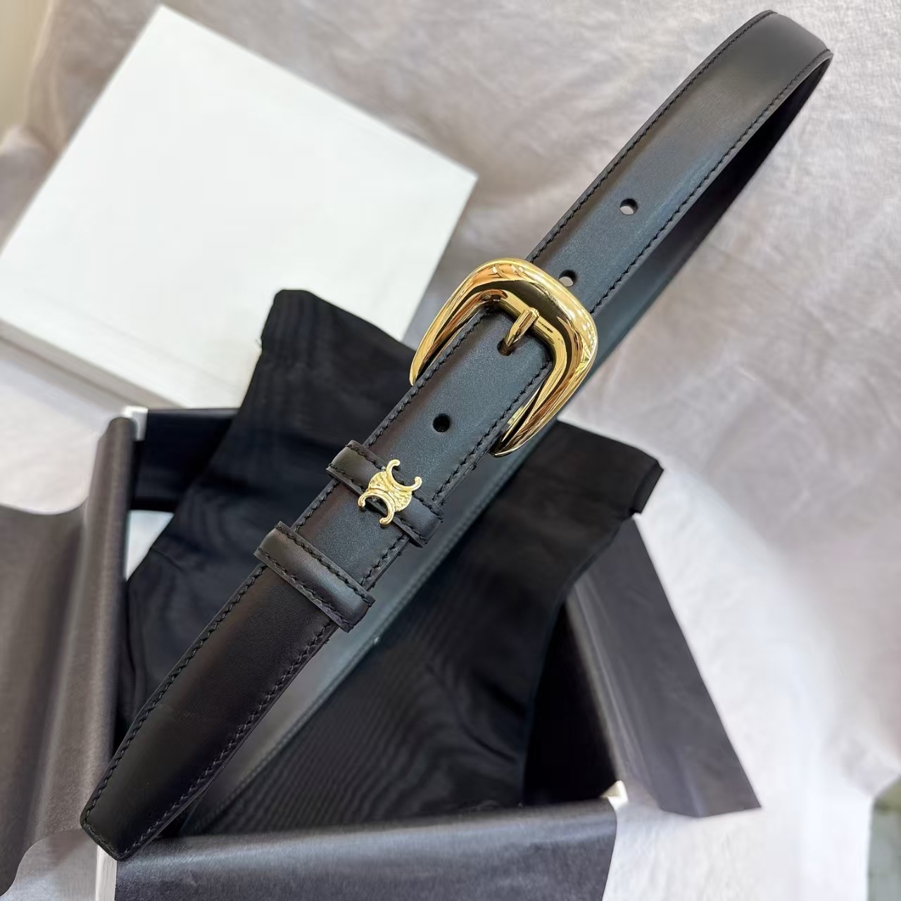 Leather, black, golden, cowhide