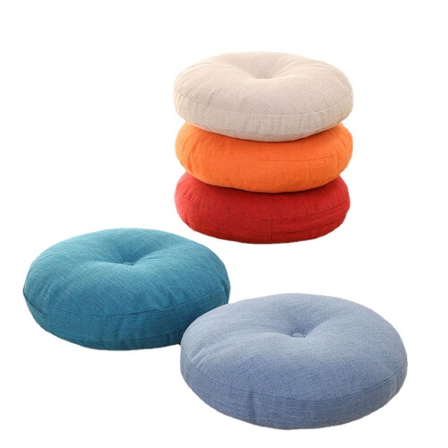 Linen futon cushion floor household Japanese style removable thickened large tatami mat round lazy cushion