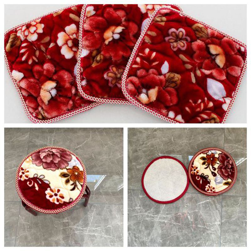 批发新款加厚儿童幼儿园椅垫椅套  宝宝坐垫 毛绒圆凳垫方垫圆垫